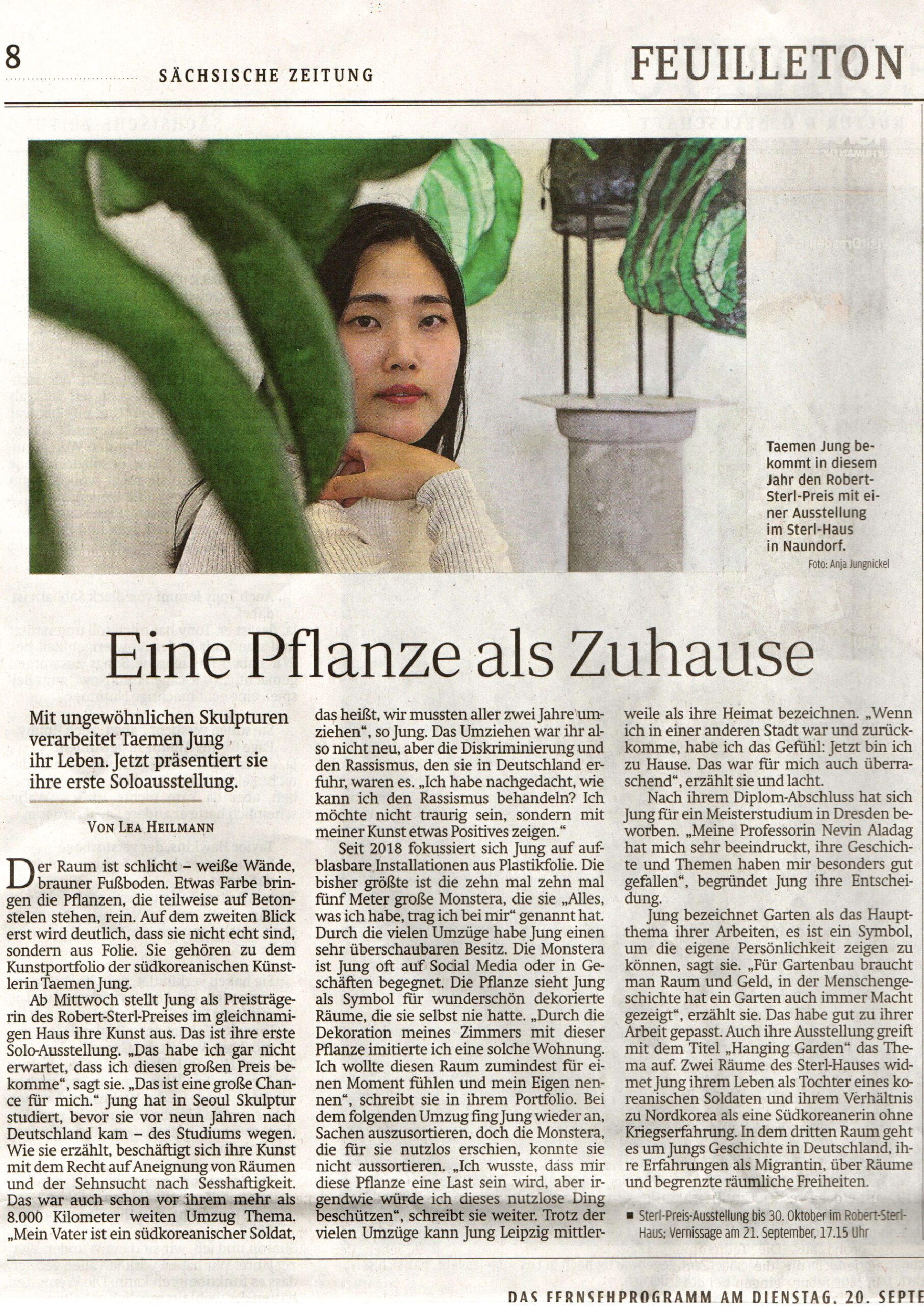 SZ Dresden 2022-09-20 - Eine Pflanze als Zuhause-Taemenjung
